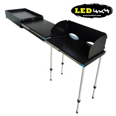 Mobila Bucătărie camping glisant Offroad din aluminiu - BBQCAJ - Led4x4