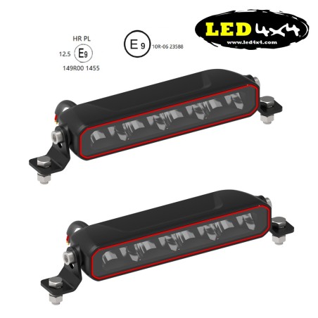 Set de 2 bare LED cu rază lungă de acțiune OMOLOGATE 40W HR 12.5 - BA40W - Led4x4