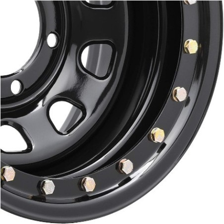 Llanta Beadlock real OFF-ROAD Daytona negra 10x16 6x139,7 ET-44
