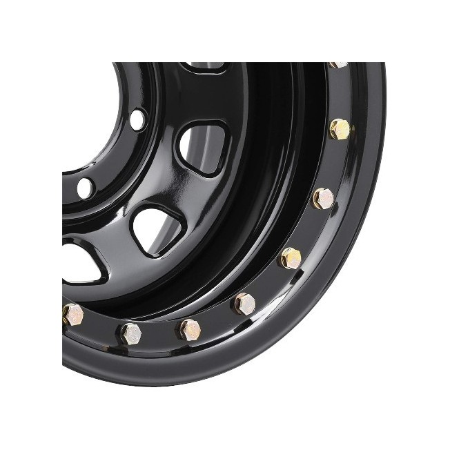 Llanta Beadlock real OFF-ROAD Daytona negra 10x16 6x139,7 ET-44