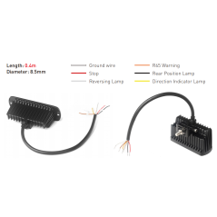 LED leichtes eingebautes Multifunktionslicht homologiert mit 5 Funktionen - EMP-MFT - Led4x4