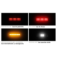 LED leichtes eingebautes Multifunktionslicht homologiert mit 5 Funktionen - EMP-MFT - Led4x4