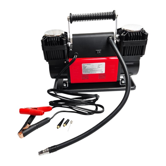 Biciclina de compressor portátil 300 L/Min 12V vermelho