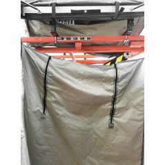 Toldo Camper OFFROAD (Avance ducha / cambiador 1x1m) Verde - DU-1010-GREEN-LED - Led4x4