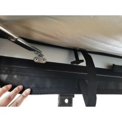 Toldo Camper OFFROAD (Avance ducha / cambiador 1x1m) Verde - DU-1010-GREEN-LED - Led4x4