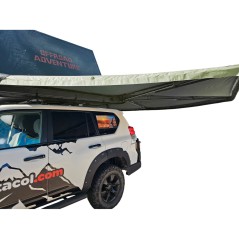 Toldo lateral com 270º Overland LED Luz (2.0m) Premium Verde - 2M-TOL-270-GREEN-LED - Led4x4