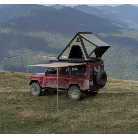 Tienda de techo OFFROAD aluminio modelo ARMY de 135cm