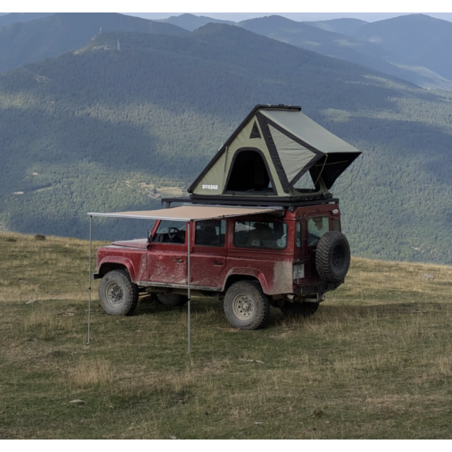 Tienda de techo OFFROAD aluminio modelo ARMY de 135cm