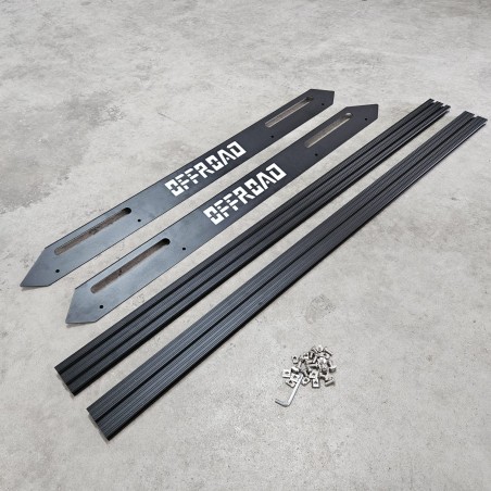 Set 2 Barras portaequipajes Tienda techo OFFROAD Aluminio 135 (cm) - Barras 135cm - Led4x4