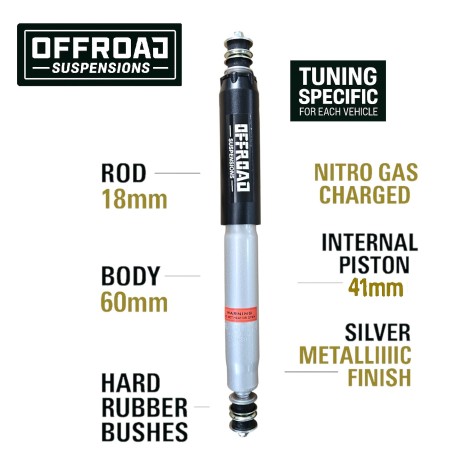 Amortiguador delantero Nissan Patrol K260 +5cm OFFROAD Foam Cell - 24080 - Led4x4