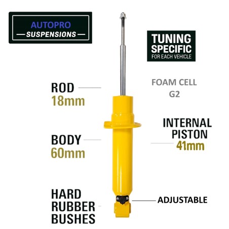 Stoßdämpfer front Verstärkte einstellbare + 5cm autopro Mitsubishi Montero V60 und v80 - TG06823-ATP - Led4x4