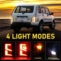 Luces traseras led homologados Lada Niva - SONFA008 - Led4x4