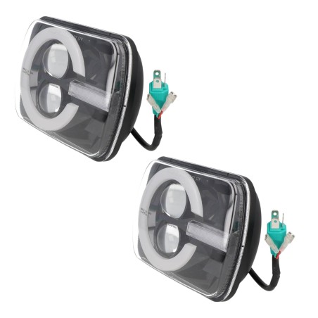 Faros delanteros led homologados 5x7" Nissan Patrol 160/260 Jeep XJ YJ