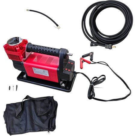 Compresor Portátil 12V Digital 160 L/min con Control Inteligente + Manguera 8m y Bolsa - WM102-15EH / SIMPLE - Led4x4