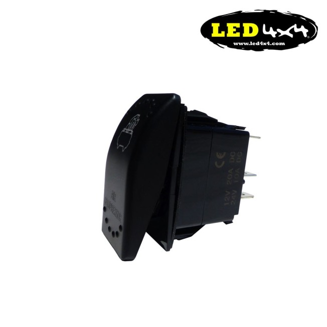 Interruptor tipo ARB luz laranja AIR COMPRESSOR - IP68