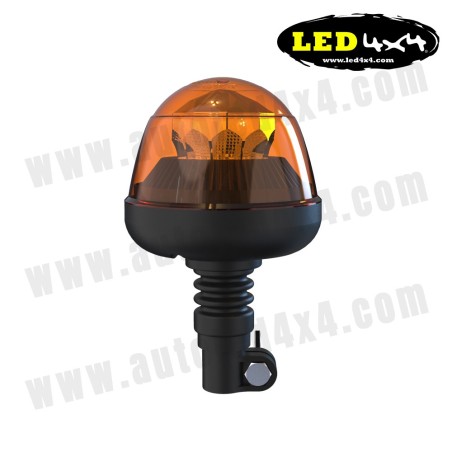Base flessibile Faro rotante/lampeggiante a LED 7 funzioni Omologato R65/R10 12/24V - Z-W09P - Led4x4