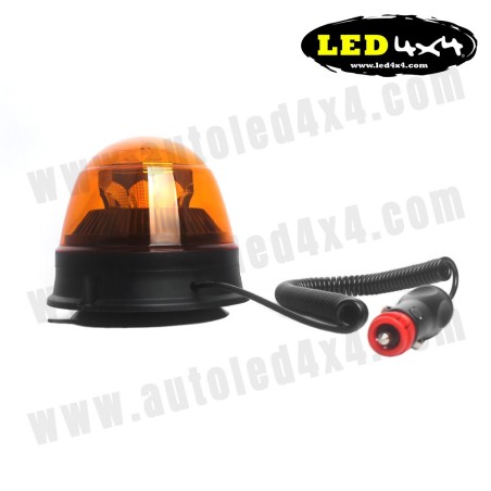 Podstawa magnetyczna Reflektor obrotowy/migający LED 7 funkcji Zatwierdzony R65/R10 12/24 V - Z-W09M - Led4x4